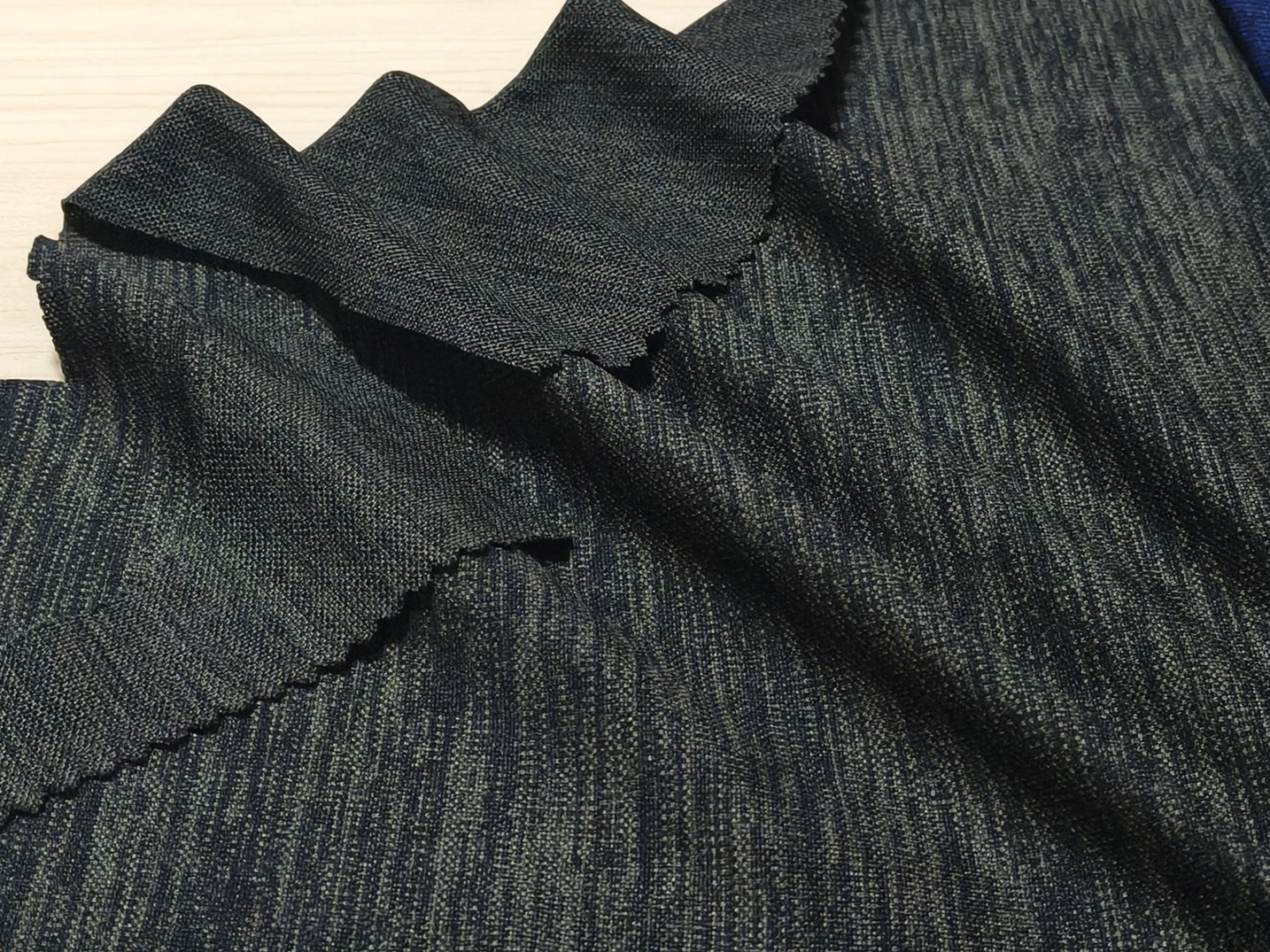 Heather Grey Hexagon Mesh - View 2