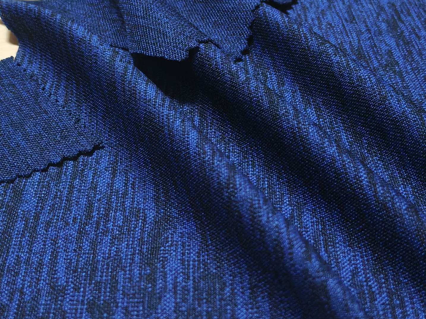 Heather Grey Hexagon Mesh - View 4